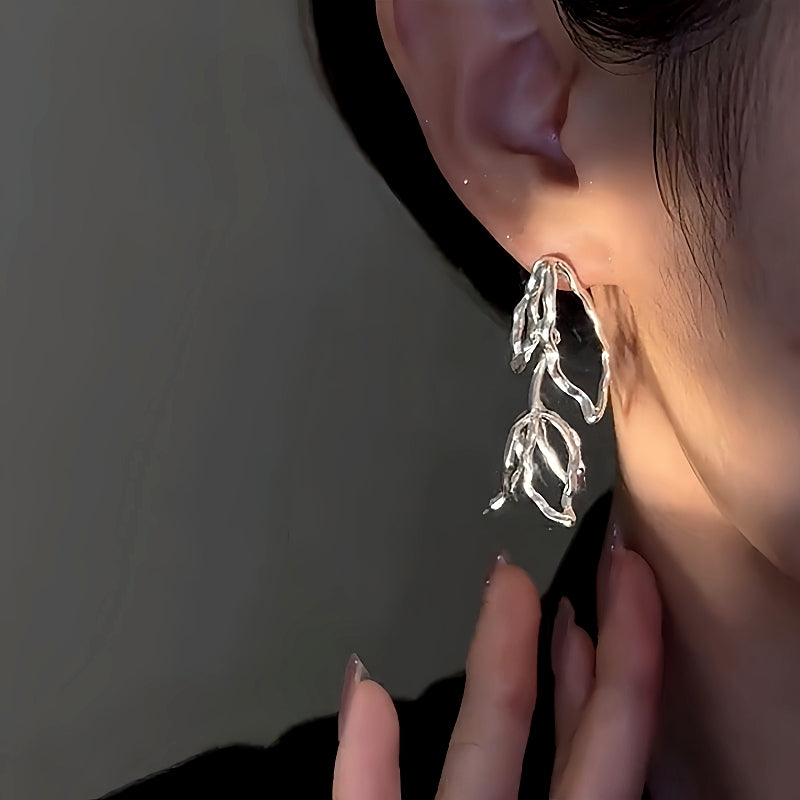 14K Gold-Plated Hollow Tulip Earrings
