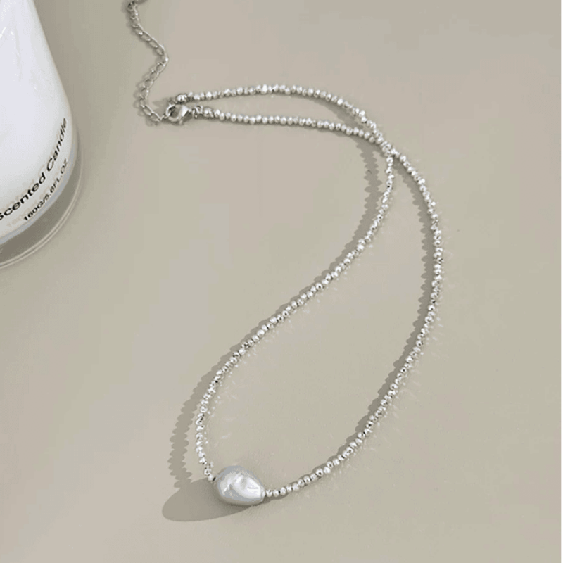 14K Gold-Plated Irregular Pearl Necklaces