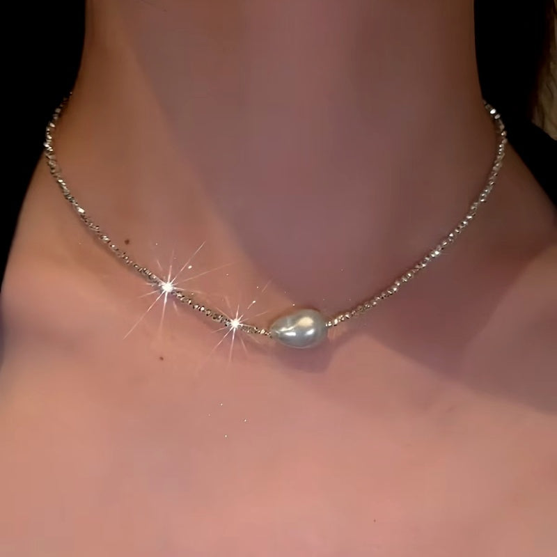 14K Gold-Plated Irregular Pearl Necklaces