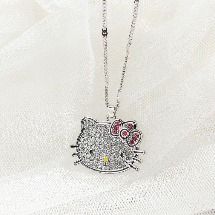 14K Gold-Plated Kitty Pendant Necklaces