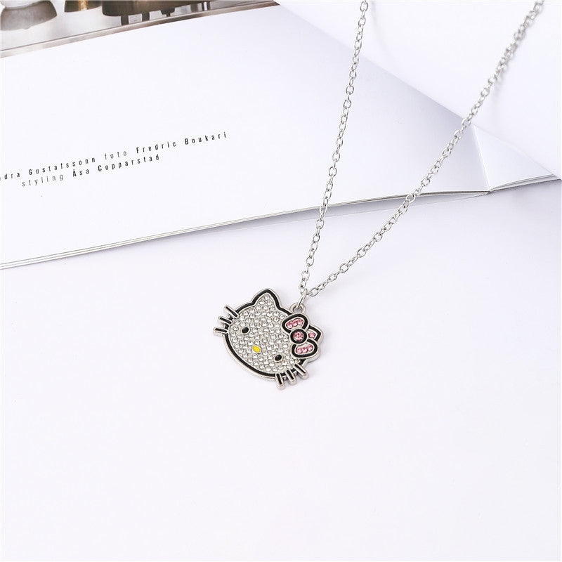 14K Gold-Plated Kitty Pendant Necklaces