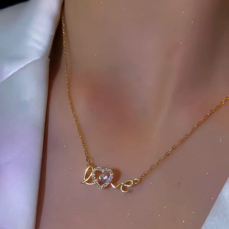 14K Gold-Plated LOVE Letter Necklace