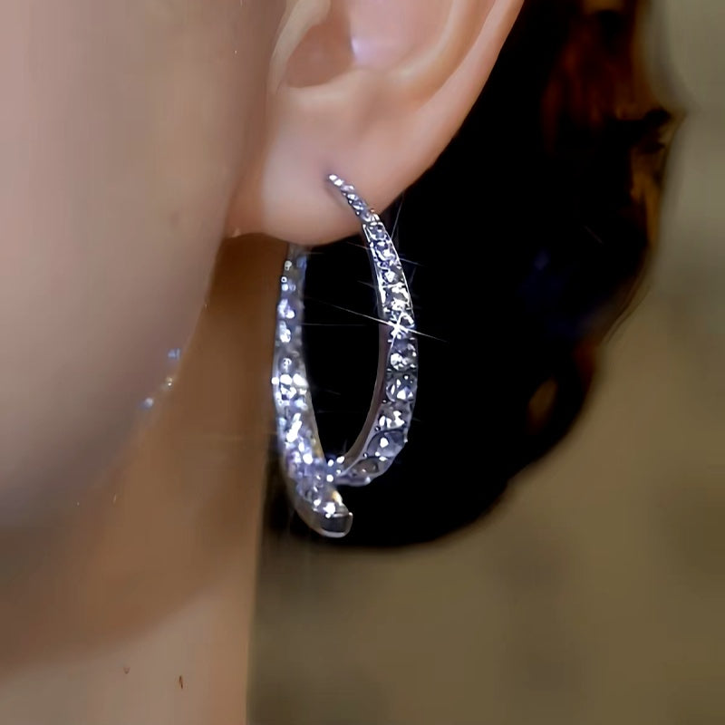 14K Gold-Plated Luxury Cross Fishtail Earrings