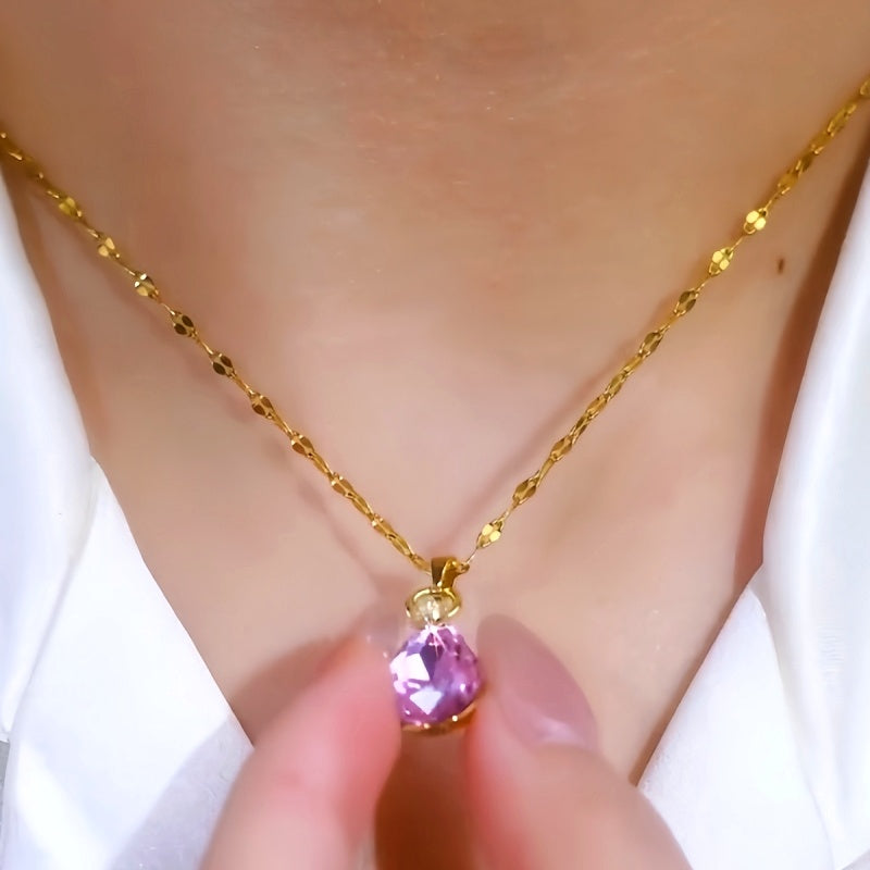 14K Gold-Plated Luxury Daimond Drop Earrings