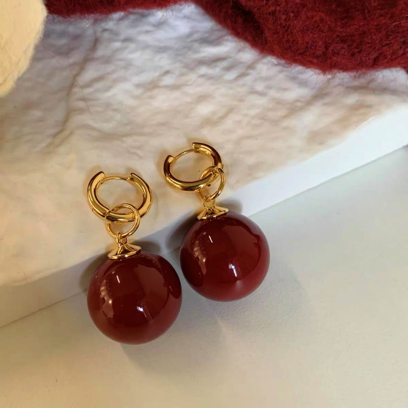 14K Gold-Plated Luxury Detachable Two-Piece Pearl Earrings