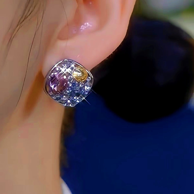 14K Gold-Plated Luxury Diamond Studs