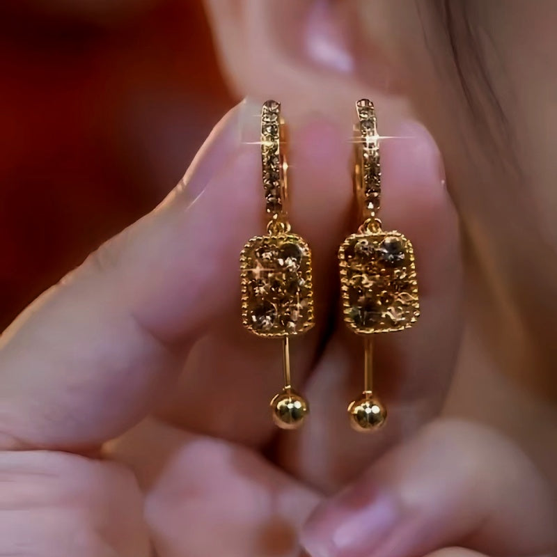 14K Gold-Plated Luxury Geometric Earrings