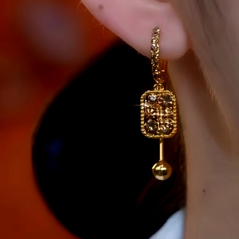 14K Gold-Plated Luxury Geometric Earrings