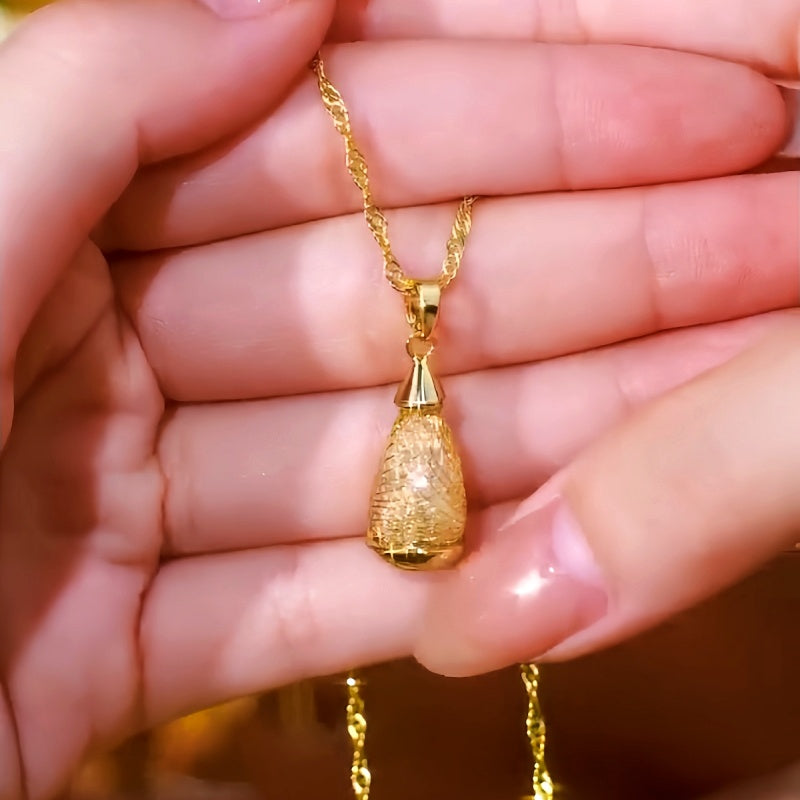 14K Gold-Plated Luxury Mesh Drop Necklaces
