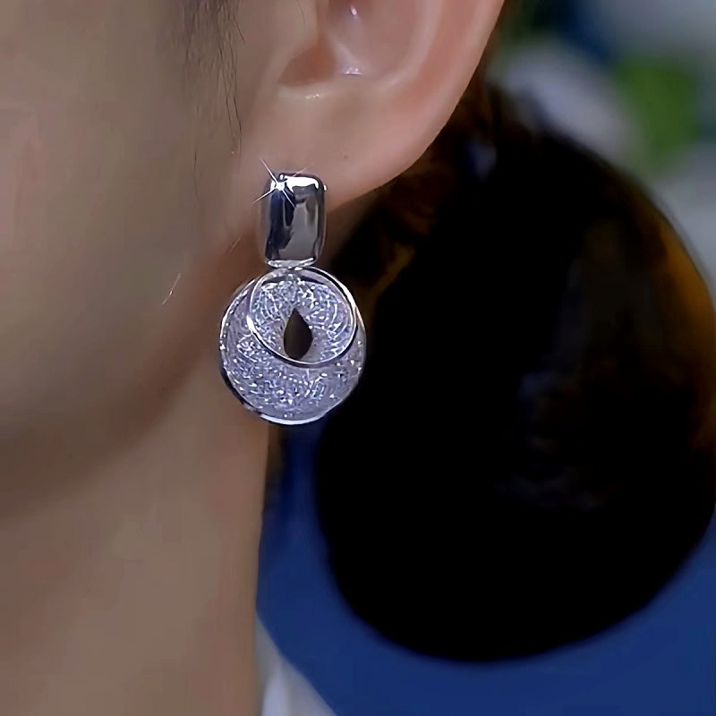 14K Gold-Plated Luxury Mesh Hoop Earrings