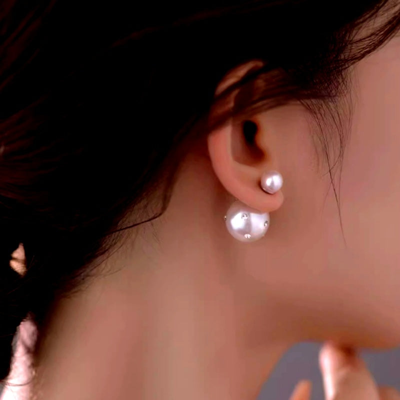 14K Gold-Plated Luxury Pearl Earrings