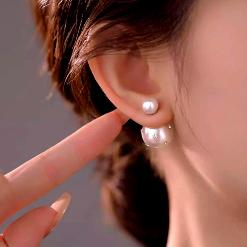 14K Gold-Plated Luxury Pearl Earrings