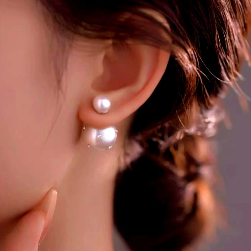 14K Gold-Plated Luxury Pearl Earrings