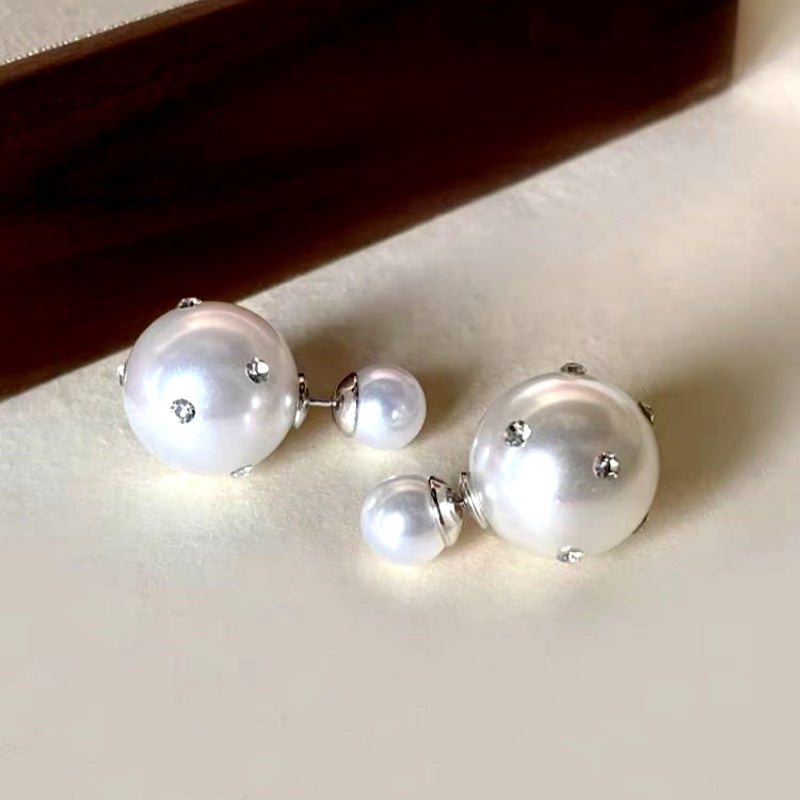 14K Gold-Plated Luxury Pearl Earrings