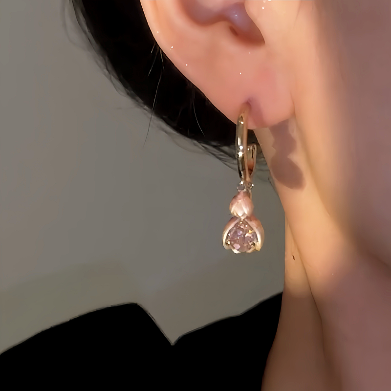 14K Gold-Plated Luxury Tulip Flower Earrings