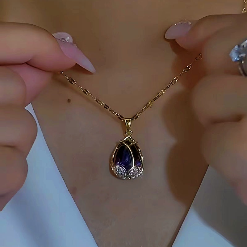 14K Gold-Plated Luxury Tulip Pendant Necklaces
