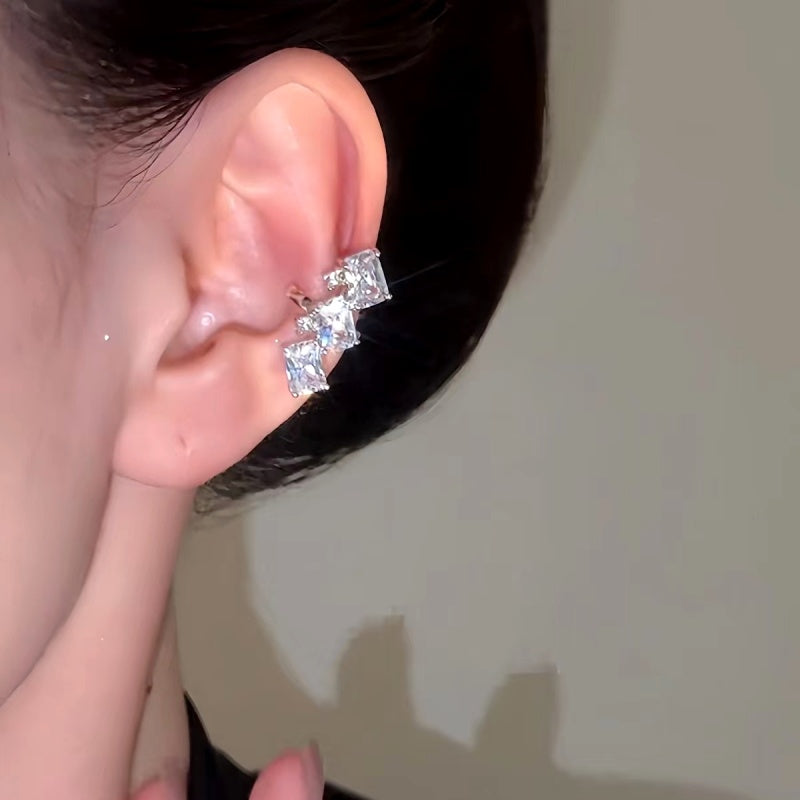 14K Gold-Plated Luxury Zircon Ear Bone Clips