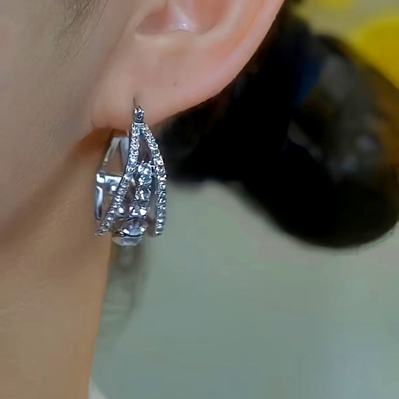 14K Gold-Plated Luxury Zircon Earrings