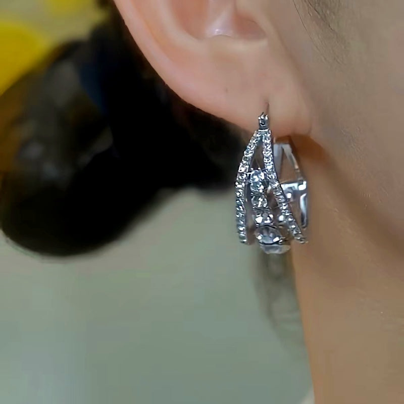 14K Gold-Plated Luxury Zircon Earrings