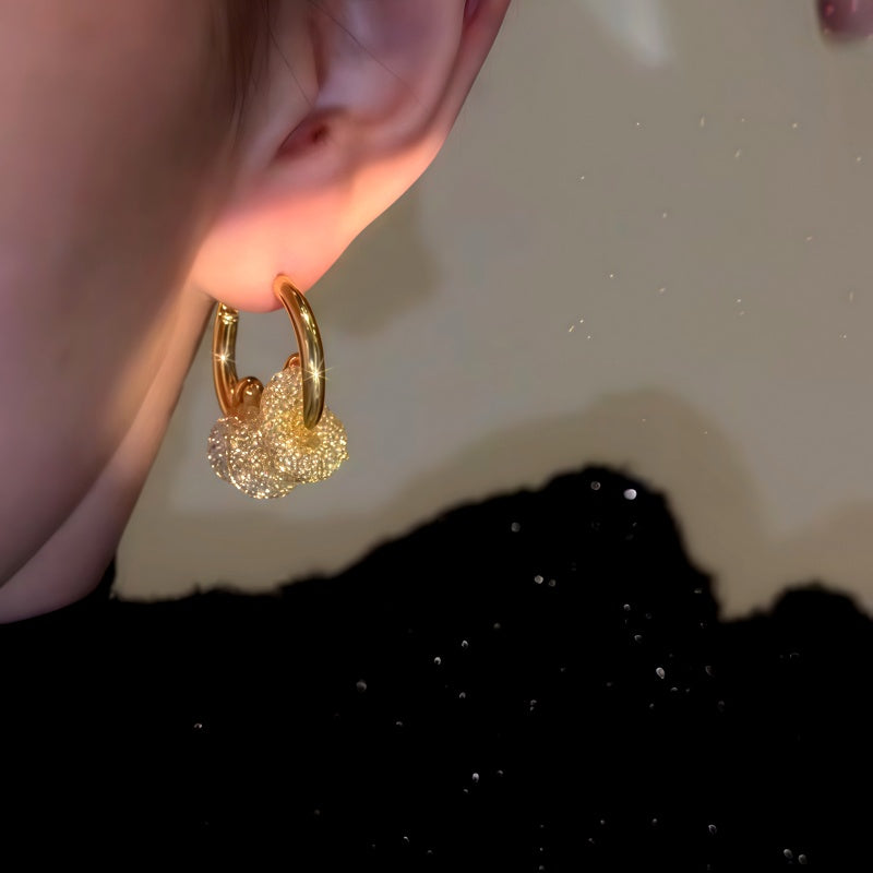 14K Gold-Plated Mesh Hoop Earrings