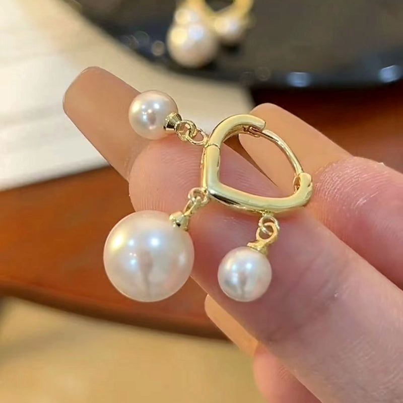 14K Gold-Plated Pearl Earrings