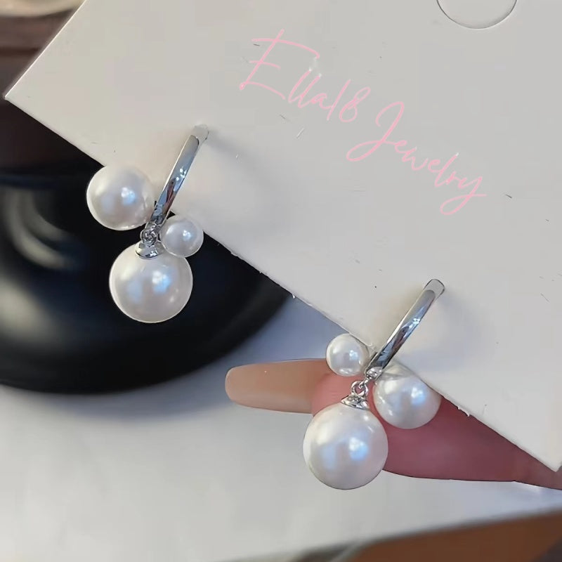 14K Gold-Plated Pearl Tassel Earrings