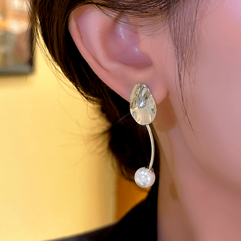 14K Gold-Plated Polished Pearl Earrings
