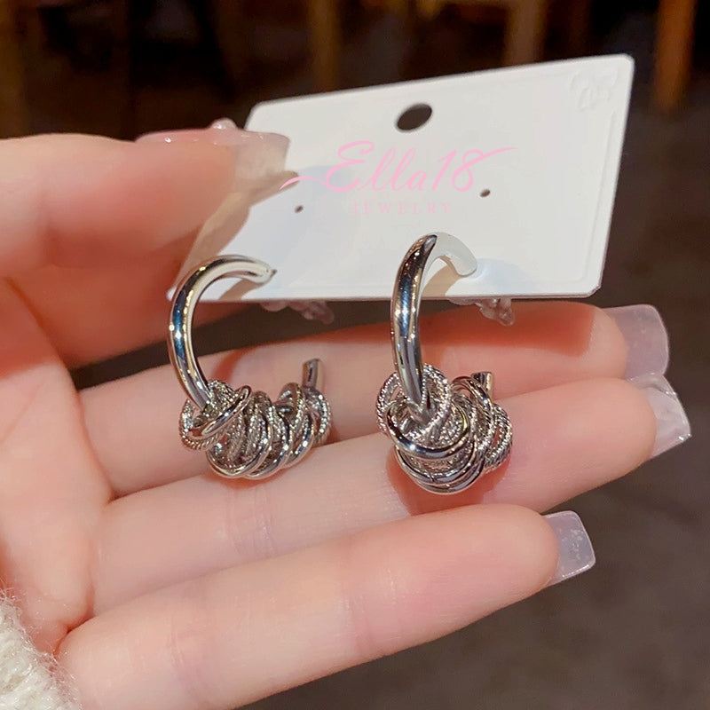 14K Gold-Plated Ring Hoop Earrings