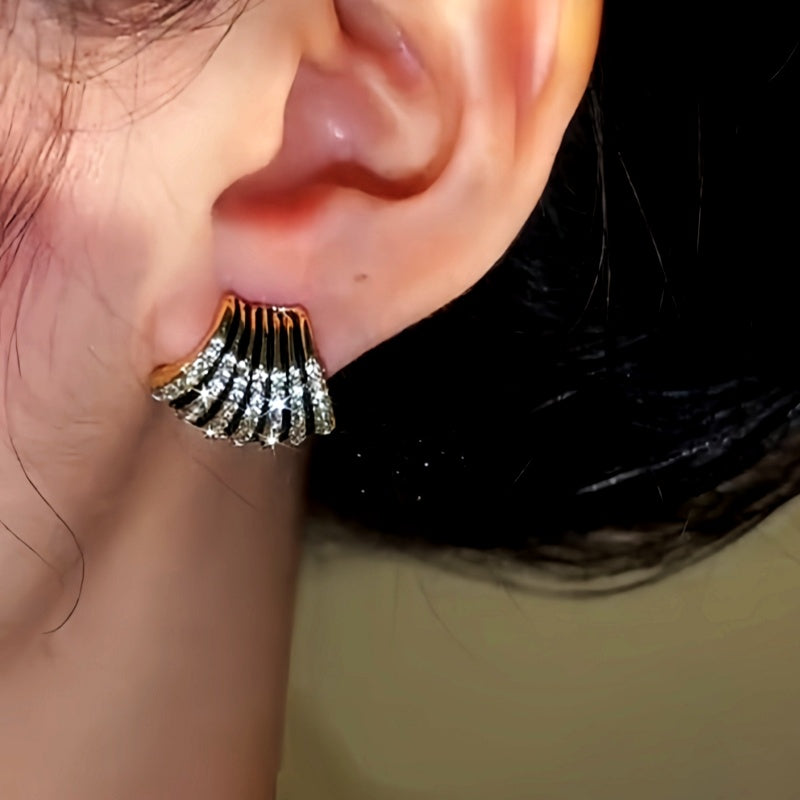 14K Gold-Plated Sexy Diamond Stud Earring