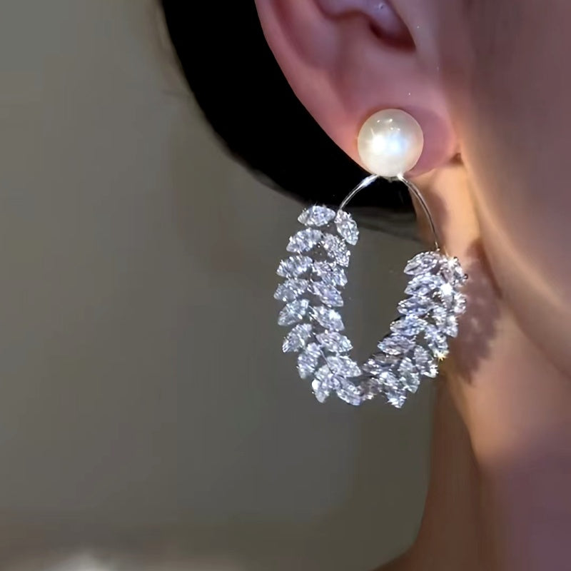 14K Gold-Plated Simple Beaded Wheat Earrings