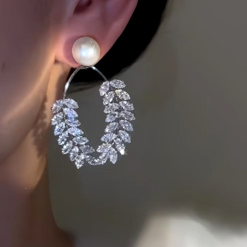 14K Gold-Plated Simple Beaded Wheat Earrings