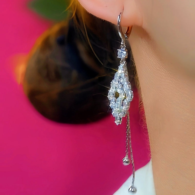 14K Gold-Plated Tassel Leaf Earrings