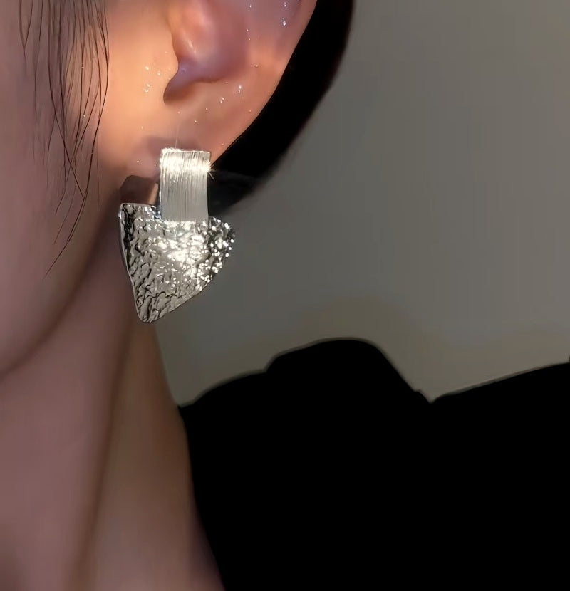 14K Gold-Plated Triangle Earrings