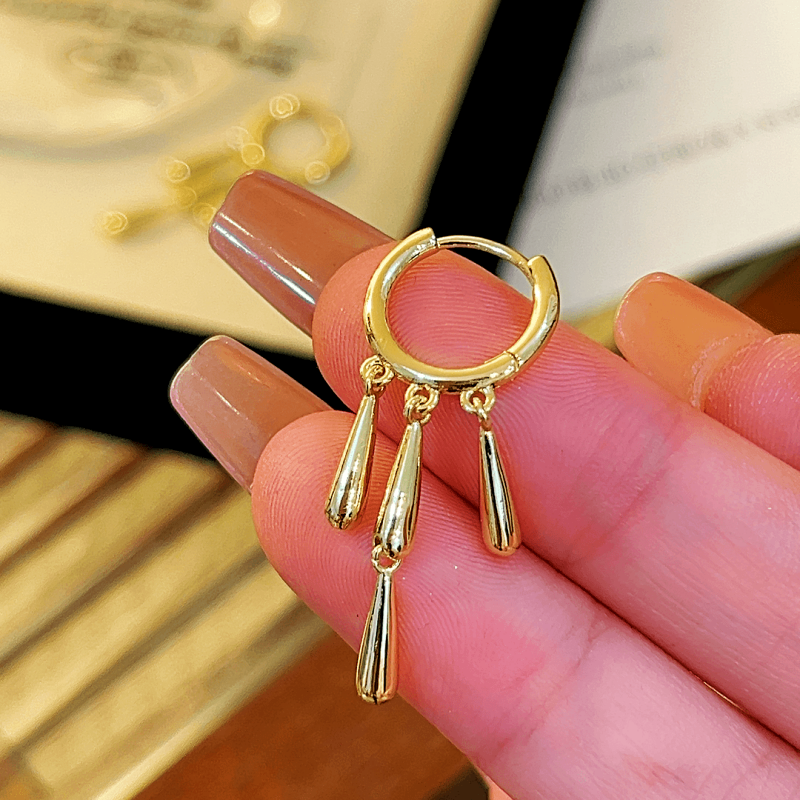 14K Gold-Plated Water Drop Earrings