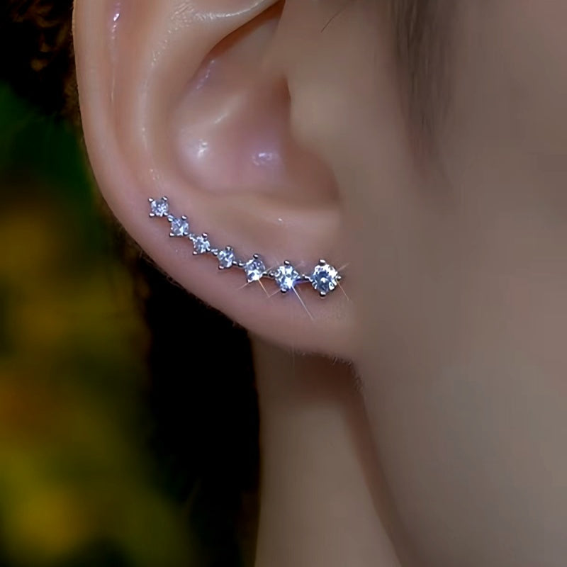 14K Gold-Plated Zircon Diamond Crawlers