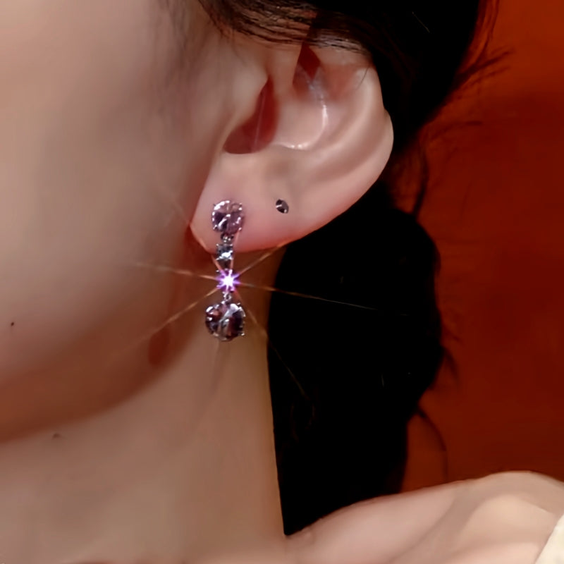 14K Gold-Plated Zircon Earrings