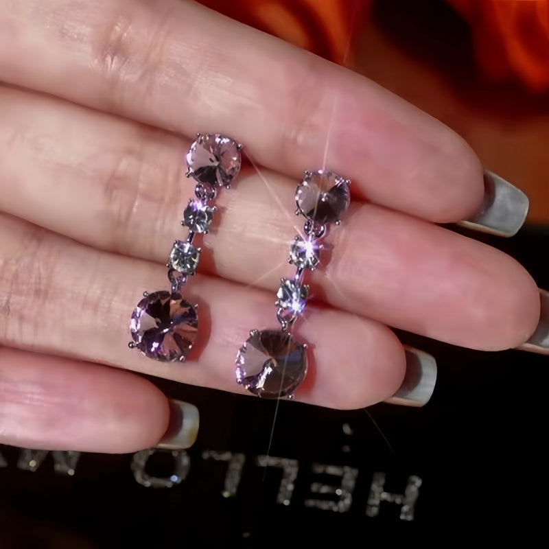 14K Gold-Plated Zircon Earrings