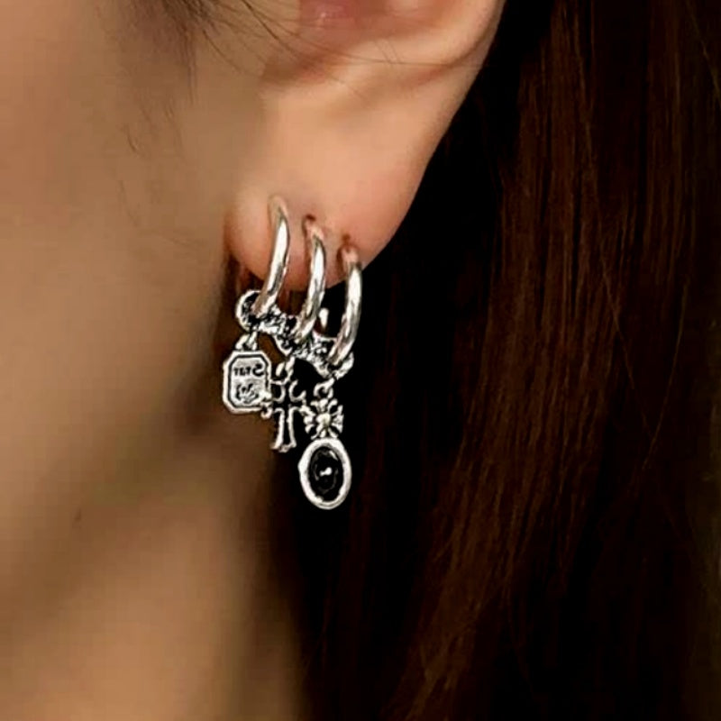 14K Gold-plated Elegant Multi-Layered Earrings