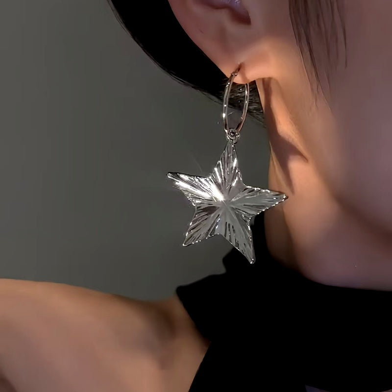 14K Gold-plated Elegant Star Earrings