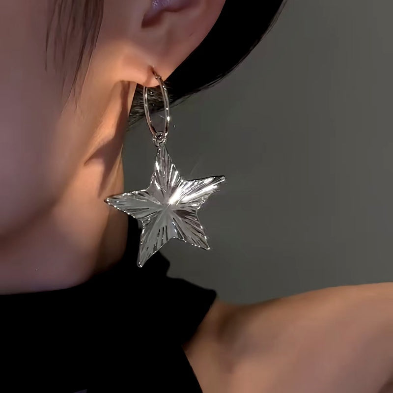 14K Gold-plated Elegant Star Earrings