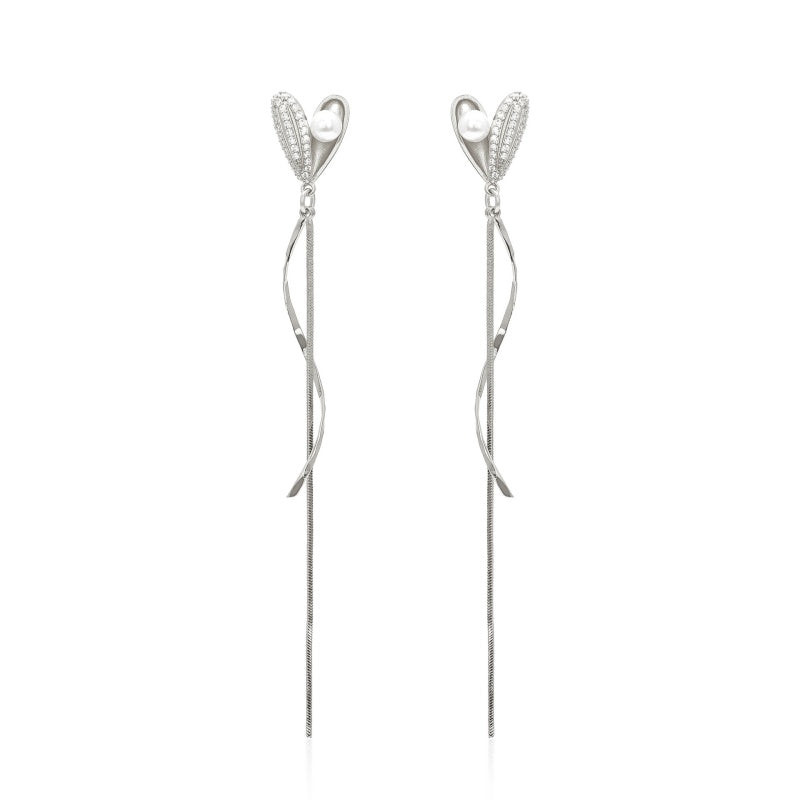 14K Gold-plated Heart-Design Earrings