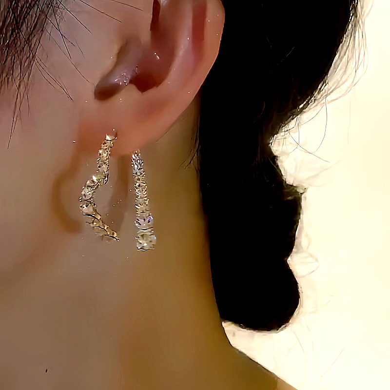 14K Gold-plated Heart-Design Earrings