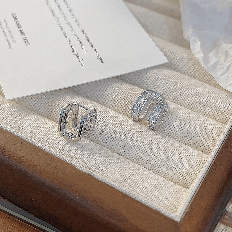 14K Gold-plated Luxury U-Shaped Earrings