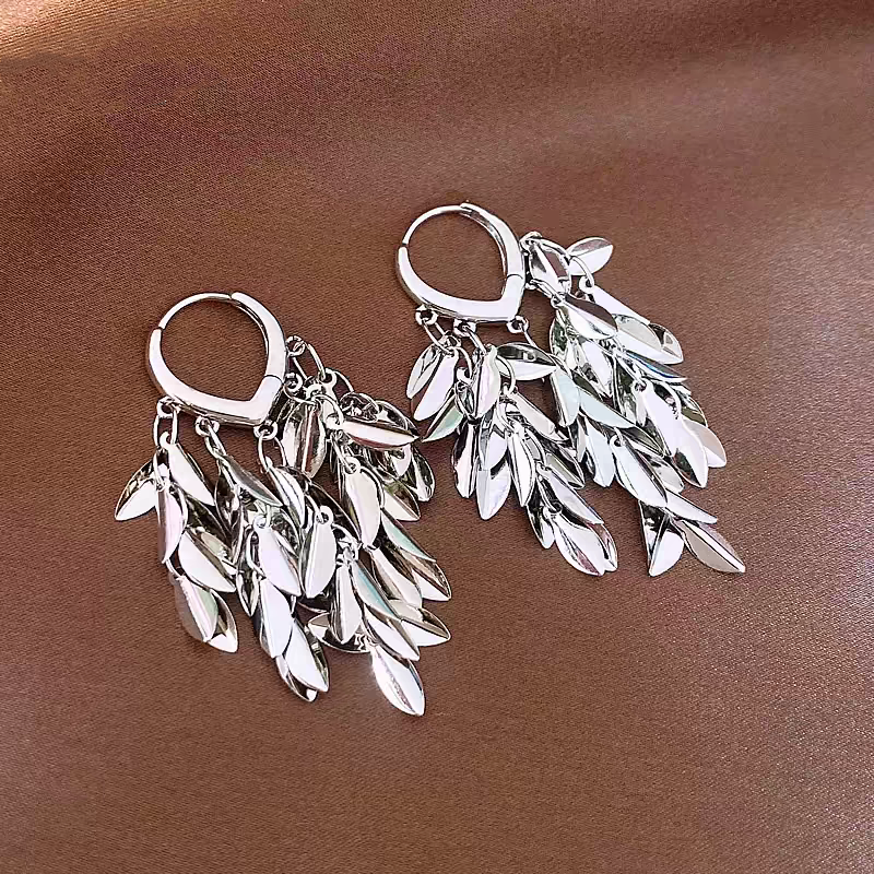 14K Gold-plated Niche Design Wheat Earrings