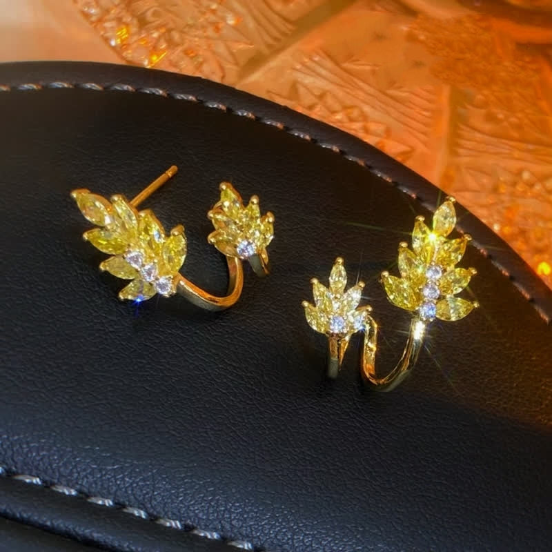 14K Gold-plated Zircon Gold Studs