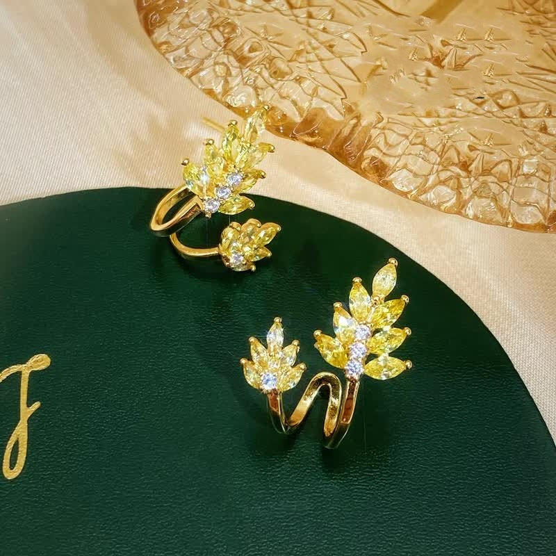 14K Gold-plated Zircon Gold Studs