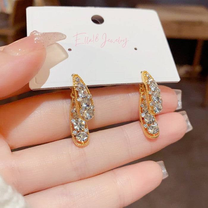 14K Gold-plated Dangle Earrings