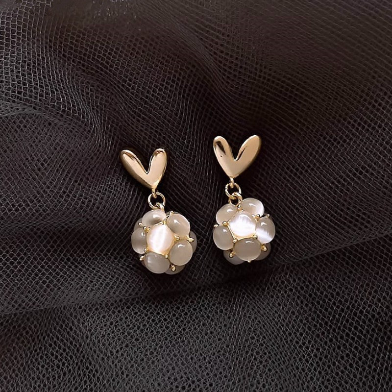 14K Gold-plated Love Heart Earrings