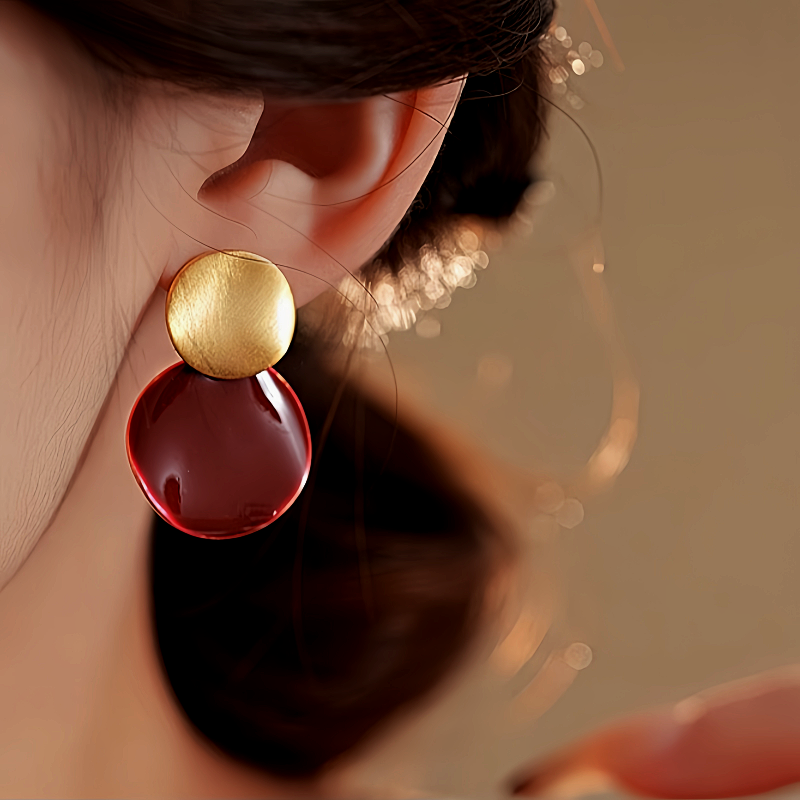 14K Gold Plated Oil Drop Earrings