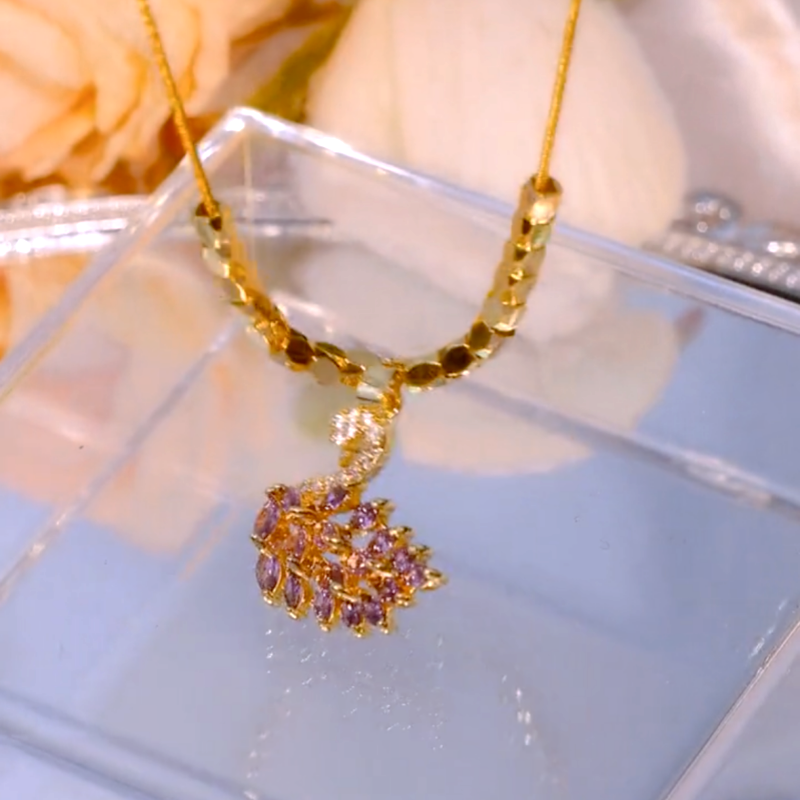 14K Gold Plated Swan Necklaces